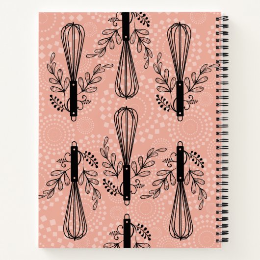 個ファンシー人料理帳レシピ帳 ノートブック (裏面)