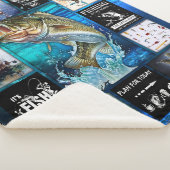 個人おもしろいの漁師の魚釣り愛好者への贈り物 シェルパブランケット (3/4)