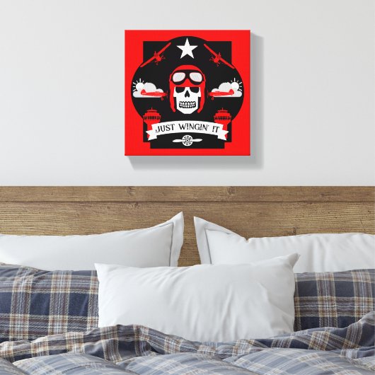 個人および商用パイロットギフト キャンバスプリント (インサイチュ (寝室))