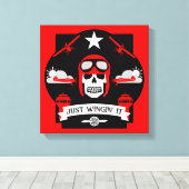 個人および商用パイロットギフト キャンバスプリント (インサイチュ (ウッドフロア))