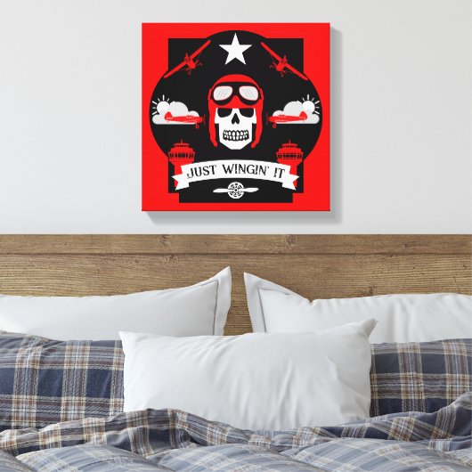 個人および商用パイロットギフト キャンバスプリント (インサイチュ (寝室))