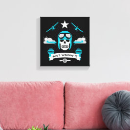 個人および商用パイロットギフト キャンバスプリント