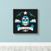 個人および商用パイロットギフト キャンバスプリント (インサイチュ (ウッドフロア))