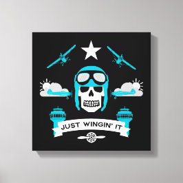 個人および商用パイロットギフト キャンバスプリント