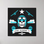 個人および商用パイロットギフト キャンバスプリント (正面)