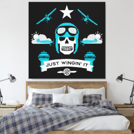 個人および商用パイロットギフト キャンバスプリント