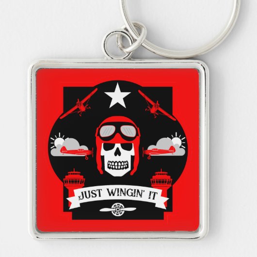 個人および商用パイロットギフト キーホルダー (正面)