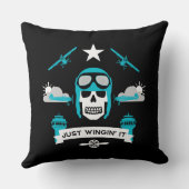 個人および商用パイロットギフト クッション (裏面)