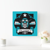 個人および商用パイロットギフト スクエア壁時計 (ホーム)