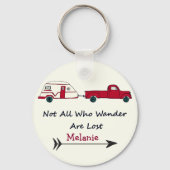 個人ではなく、さまよい人は全て失った引用文トレーラー キーホルダー (正面)