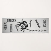 個人のがん〔占星術の〕十二宮図記号と署名 ヨガマット (正面(横))