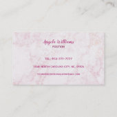 個人のショッパーBlondeの女性ロゴ名刺 名刺 (裏面)