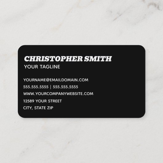 個人のセキュリティ 名刺 (裏面)