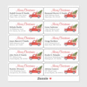 個人の休日の名前住所 シールステッカー シール (シート)