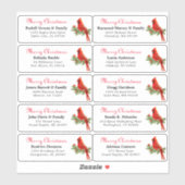 個人の休日の名前住所 シールステッカー シール (シート)