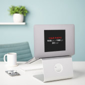 個人の作成 シール (デスク上のノートパソコン)