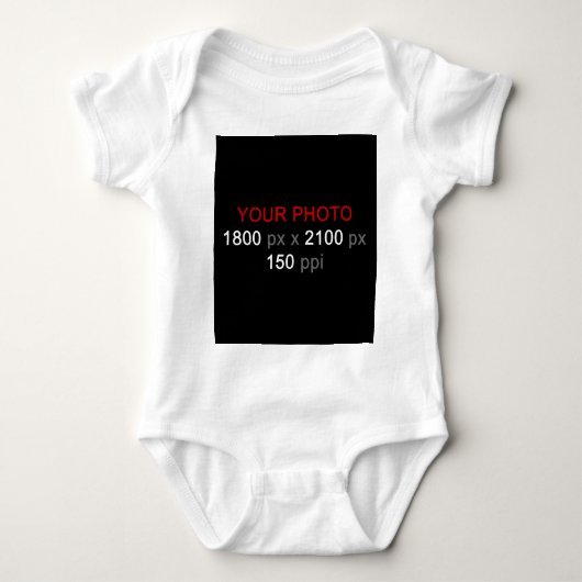 個人の作成 ベビーボディスーツ (正面)