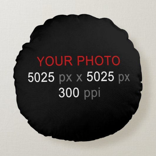 個人の作成 ラウンドクッション (正面)