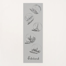 個人の健康フィットネスブラック・シティズ#2 ヨガマット