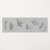 個人の健康フィットネスブラック・シティズ#2 ヨガマット (正面(横))