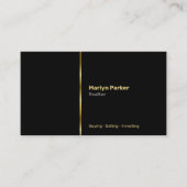 個人の写真、QRコード、ロゴ付き不動産仲介業者 名刺 (正面)