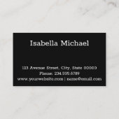 個人の名刺 名刺 (裏面)