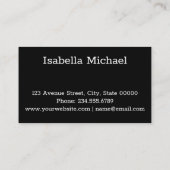 個人の名刺 名刺 (裏面)