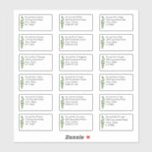 個人の名前とアドレスEucalyptus 結婚の シール (シート)