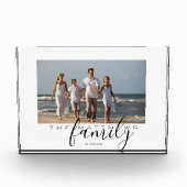 個人の家族の写真のカスタム フォトブロック (正面)