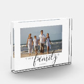 個人の家族の写真のカスタム フォトブロック (左)