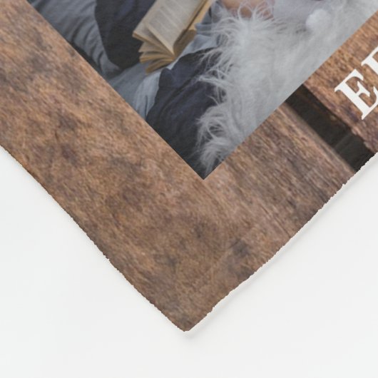 個人の家族写真のコラージュを作成する フリースブランケット (角)