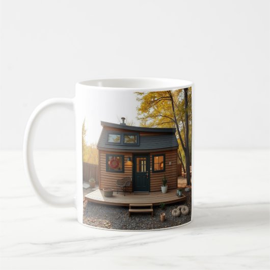 個人の小さなホームフォトを作成する コーヒーマグカップ (左)