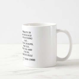 個人の引用文でまれなNietzscheの精神異常 コーヒーマグカップ