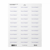 個人の機密ラベル ラベル (フルシート)