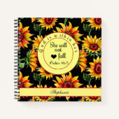 個人の神を選ぶ彼女のひまわり聖なる書物、 経典 ノートブック (正面)