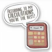 個人の計算パ最高のン シール (正面)