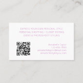 個人の買い物客ファッション 名刺 (裏面)