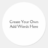個人またはビジネス独自のDIY大事な行事の作成 ラウンドシール (正面)