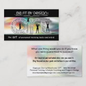 個人やる気を起こさせるトレーニングカード 名刺 (正面/裏面)