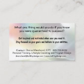 個人やる気を起こさせるトレーニングカード 名刺 (裏面)