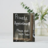 個人アポイントメント ポストカード (スタンド正面)