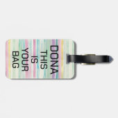 個人イニシャル荷物バッグラベルパーソナライズされた, T ラゲッジタグ (裏面横)