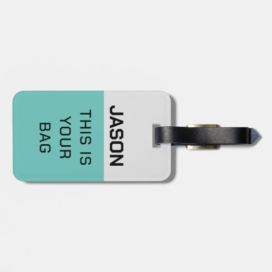 個人イニシャル荷物バッグラベルパーソナライズされた, T ラゲッジタグ (裏面横)