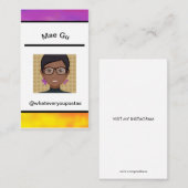 個人イントロカード(ソーシャルメディア) 名刺 (正面/裏面)