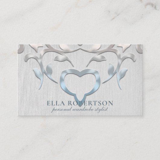 個人エレガントスタイリッシュファンシーワードローブスタイリスト 名刺 (正面)