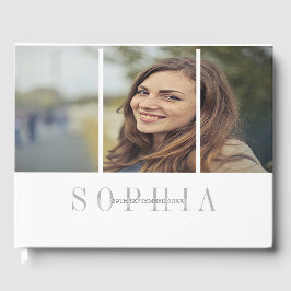 個人エレガント写真バルミツワー ゲストブック