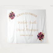 個人エレガント名はホワイト・金ゴールド・ブルゴーニュ タペストリー (正面(横))