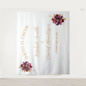 個人エレガント名はホワイト・金ゴールド・ブルゴーニュ タペストリー (正面)