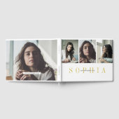 個人エレガント3写真バルミツワー ゲストブック (全面)