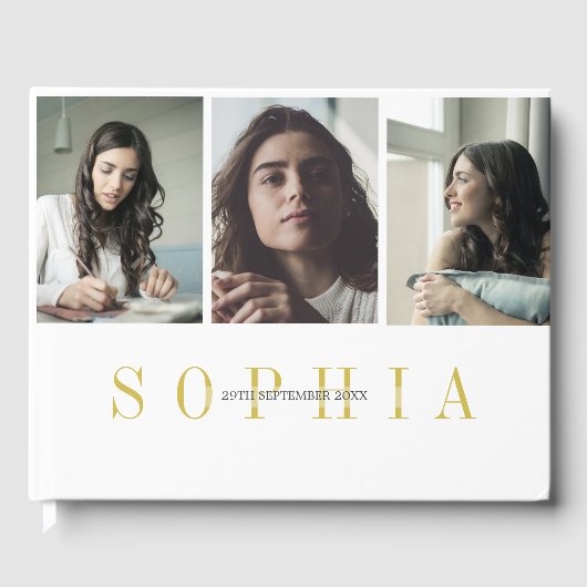 個人エレガント3写真バルミツワー ゲストブック (正面)